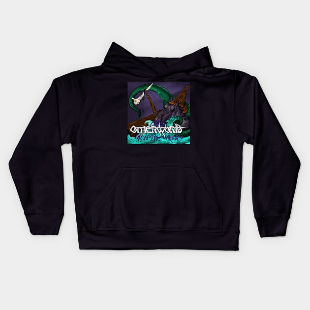 Upon The Wreckage Album Art Kids Hoodie by Otherworld